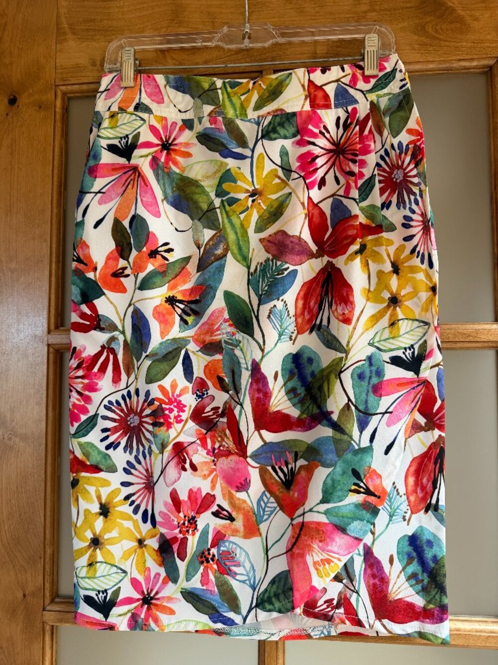 RipSkirt Hawaii Length 3 Wrap Skirt ~ Wildflower Watercolor Floral - Picture 1 of 4